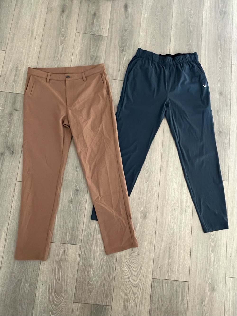 Vuori Brown Chino Pants and Blue Joggers (Both Imperfections) Size 33 and Large